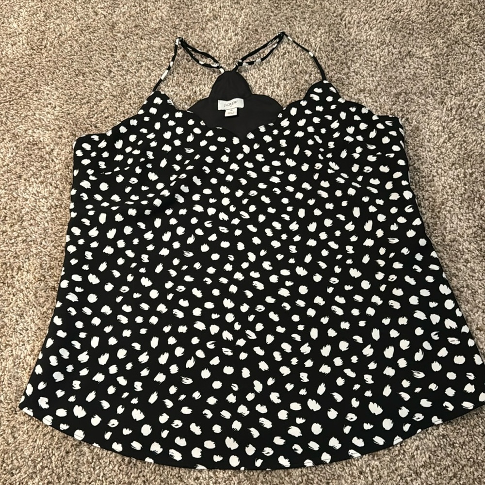 J. Crew scallop neck tank. Size 4. EUC